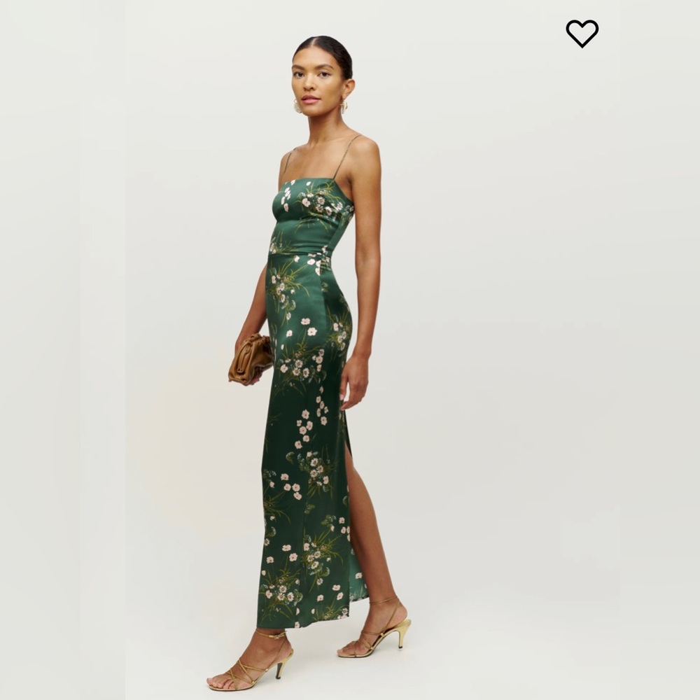 Reformation Frankie silk dress